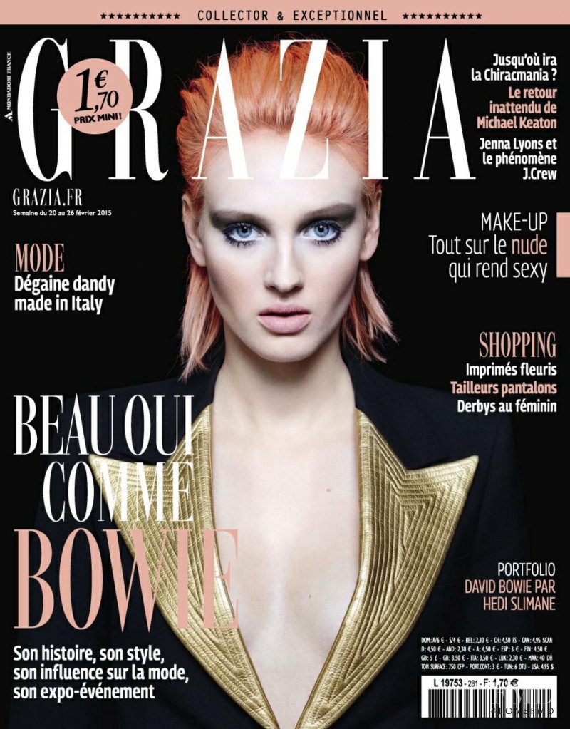 Lisa Alverman featured on the Grazia France cover from February 2015