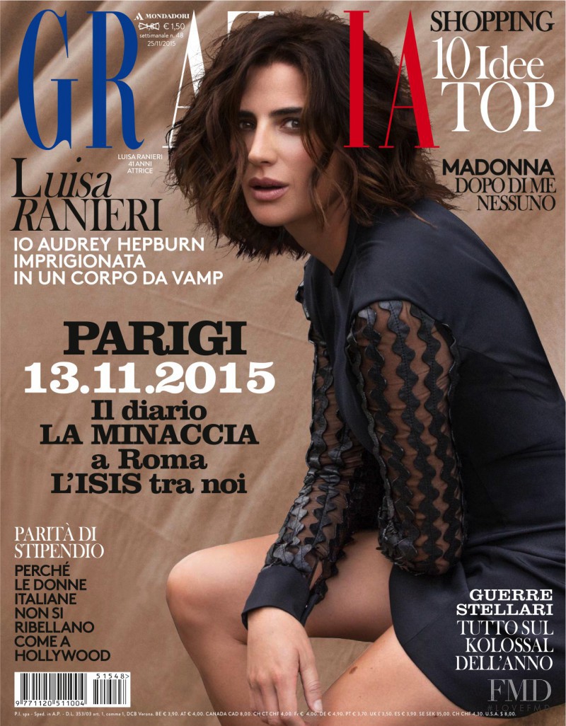  featured on the Grazia France cover from November 2015