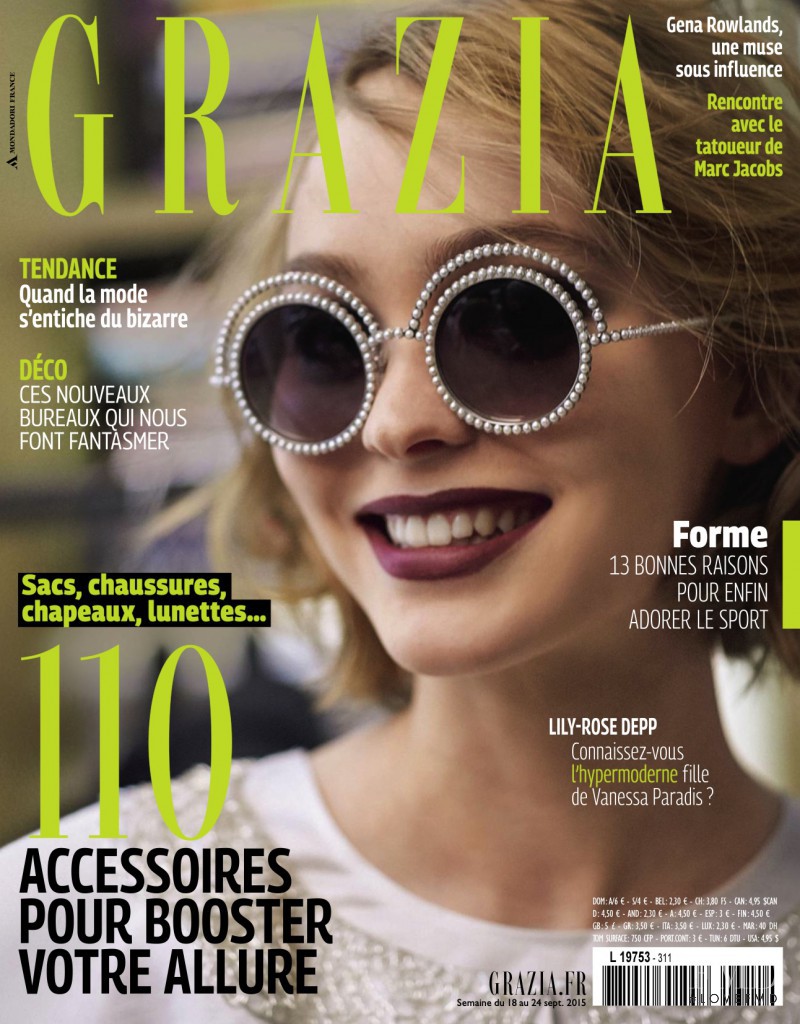  featured on the Grazia France cover from September 2015