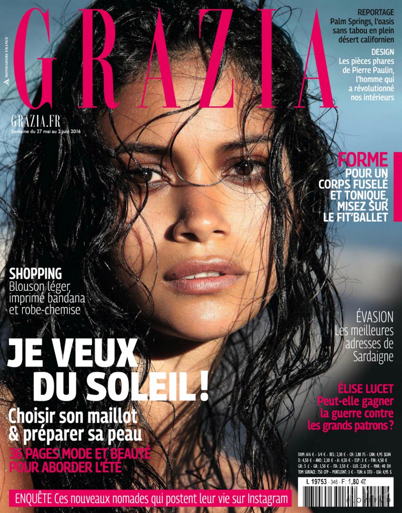 Juana Burga featured on the Grazia France cover from June 2016