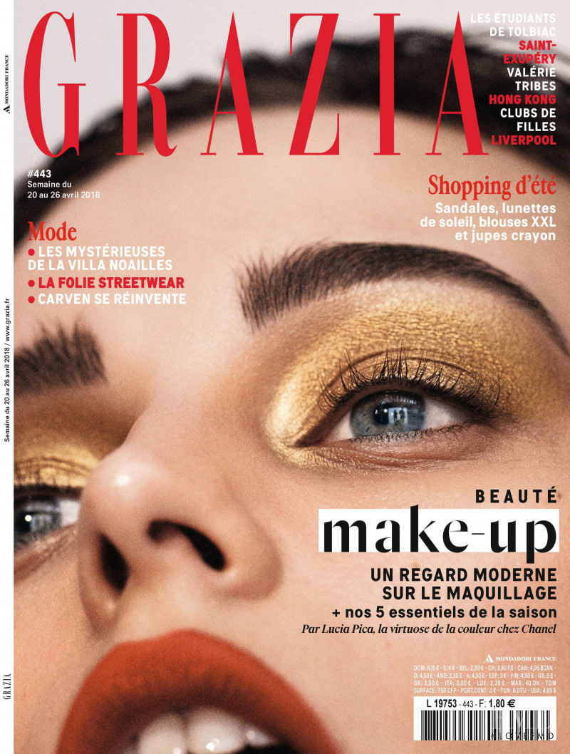 featured on the Grazia France cover from April 2018