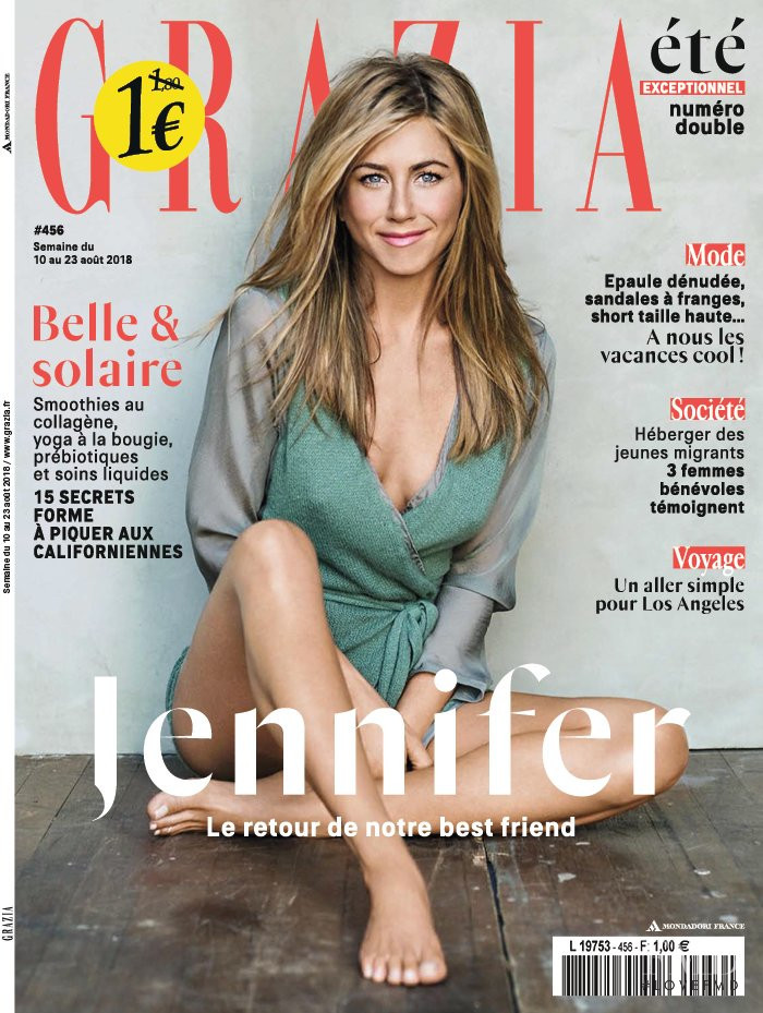  featured on the Grazia France cover from August 2018