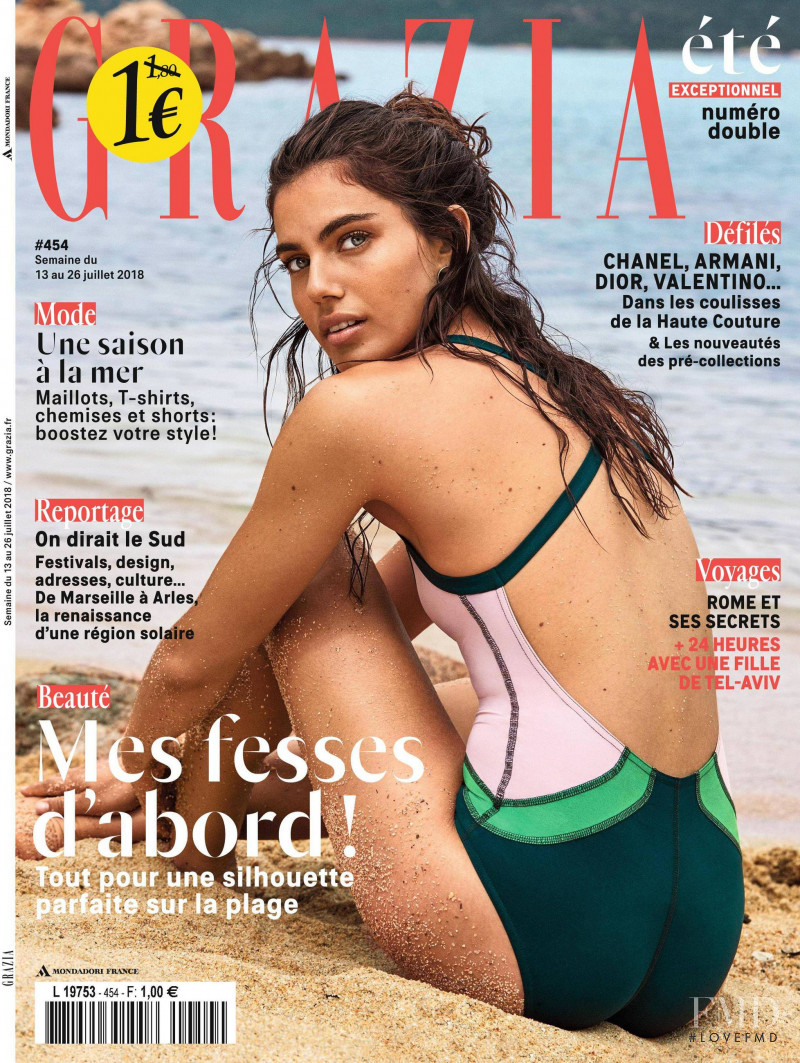  featured on the Grazia France cover from July 2018