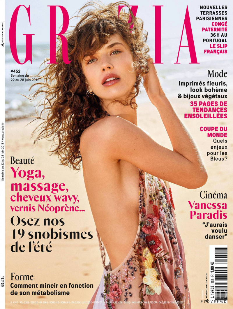  featured on the Grazia France cover from June 2018