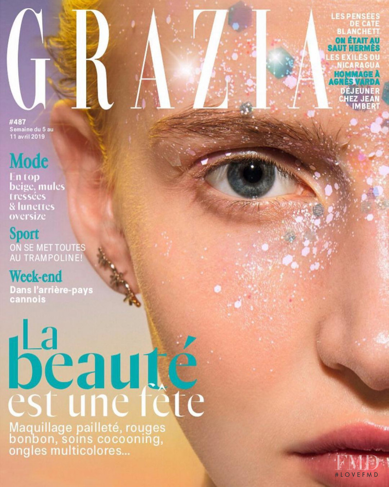  featured on the Grazia France cover from April 2019