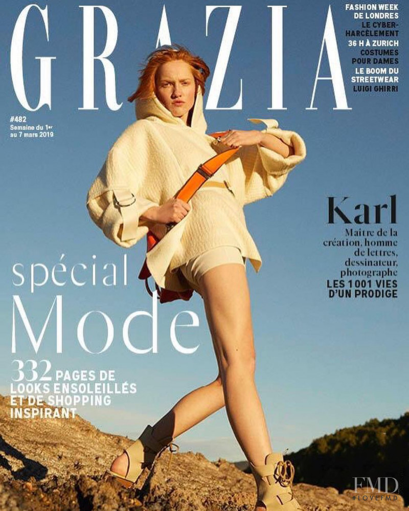  featured on the Grazia France cover from March 2019