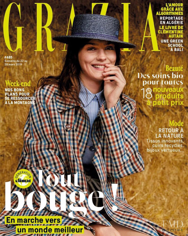 Amber Anderson featured on the Grazia France cover from March 2019