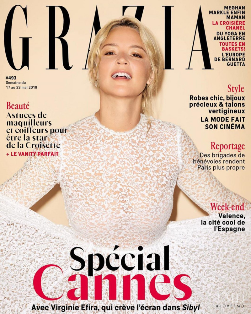Virginia Efira  featured on the Grazia France cover from May 2019