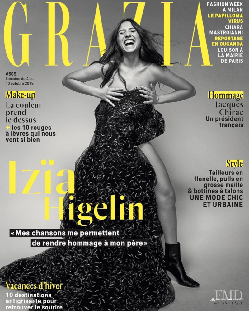  featured on the Grazia France cover from October 2019