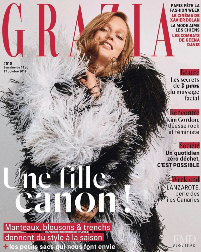 Julita Formella featured on the Grazia France cover from October 2019