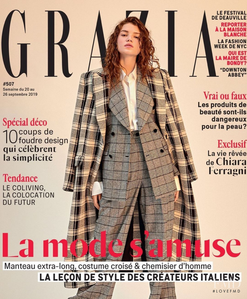  featured on the Grazia France cover from September 2019