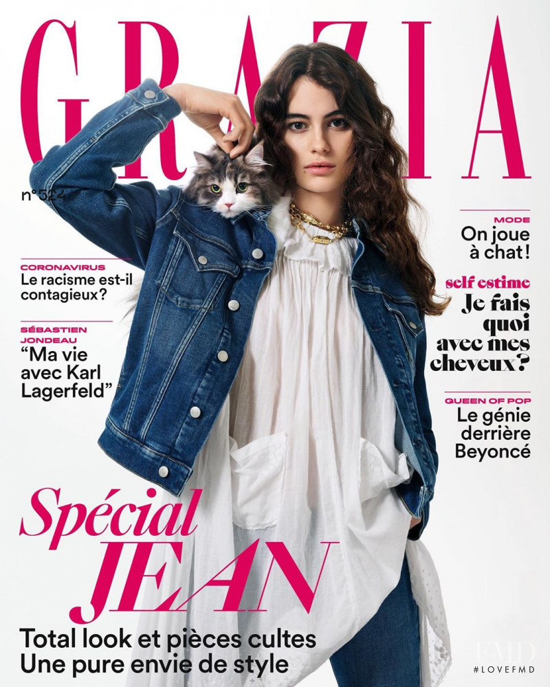  featured on the Grazia France cover from February 2020