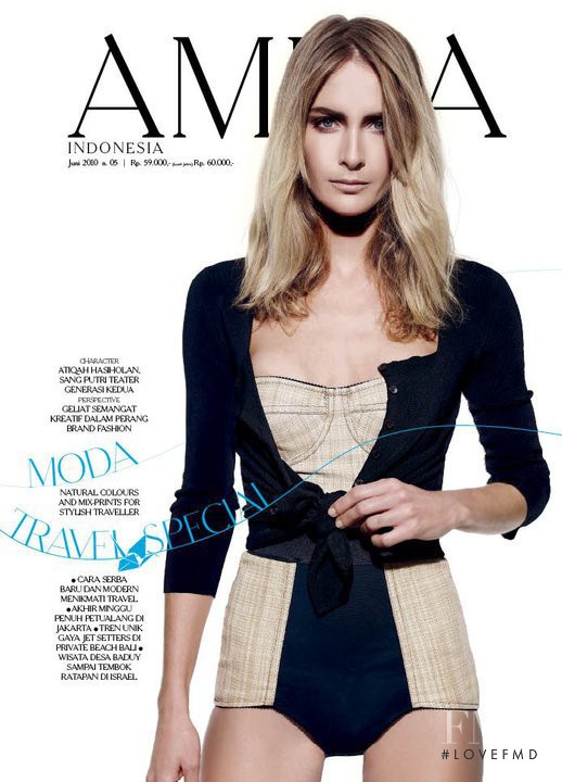 Georgina Grenville featured on the AMICA Indonesia cover from June 2010