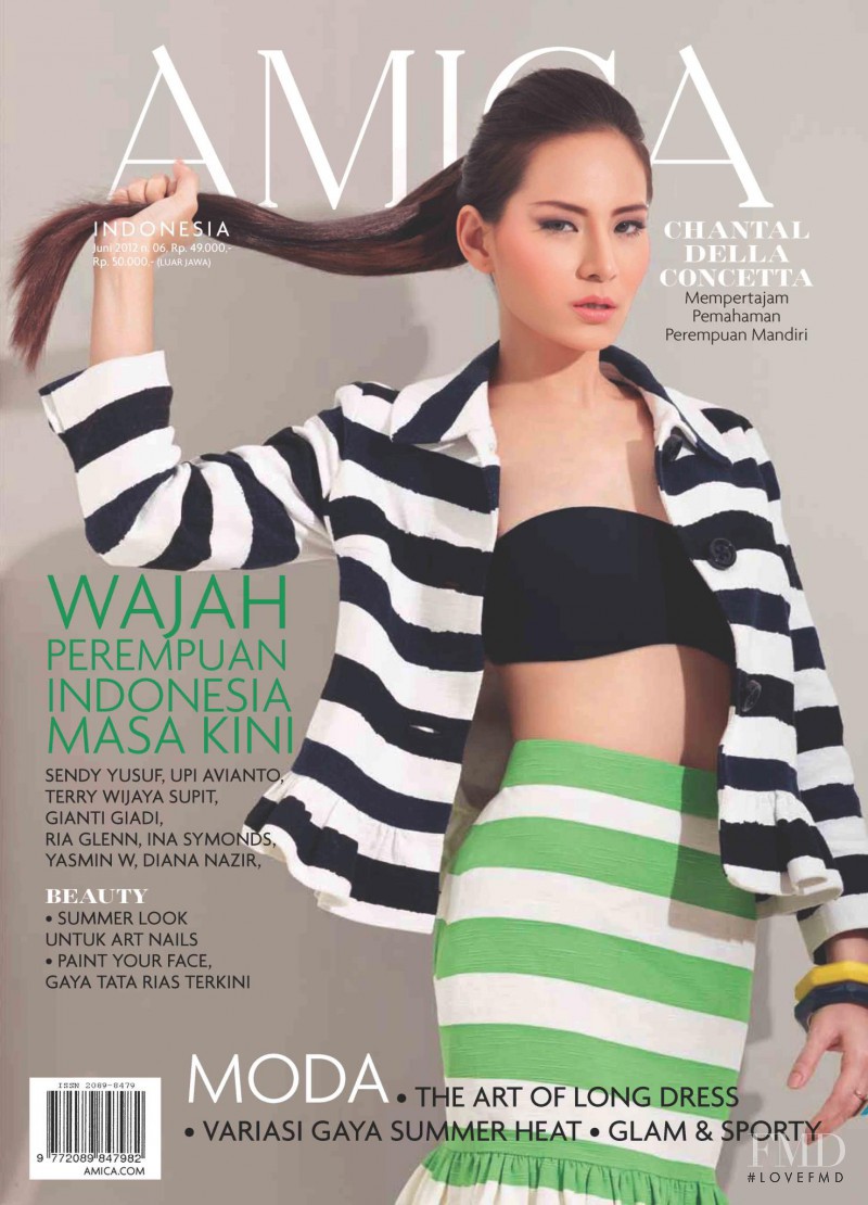 Chantal Della Concetta featured on the AMICA Indonesia cover from June 2012