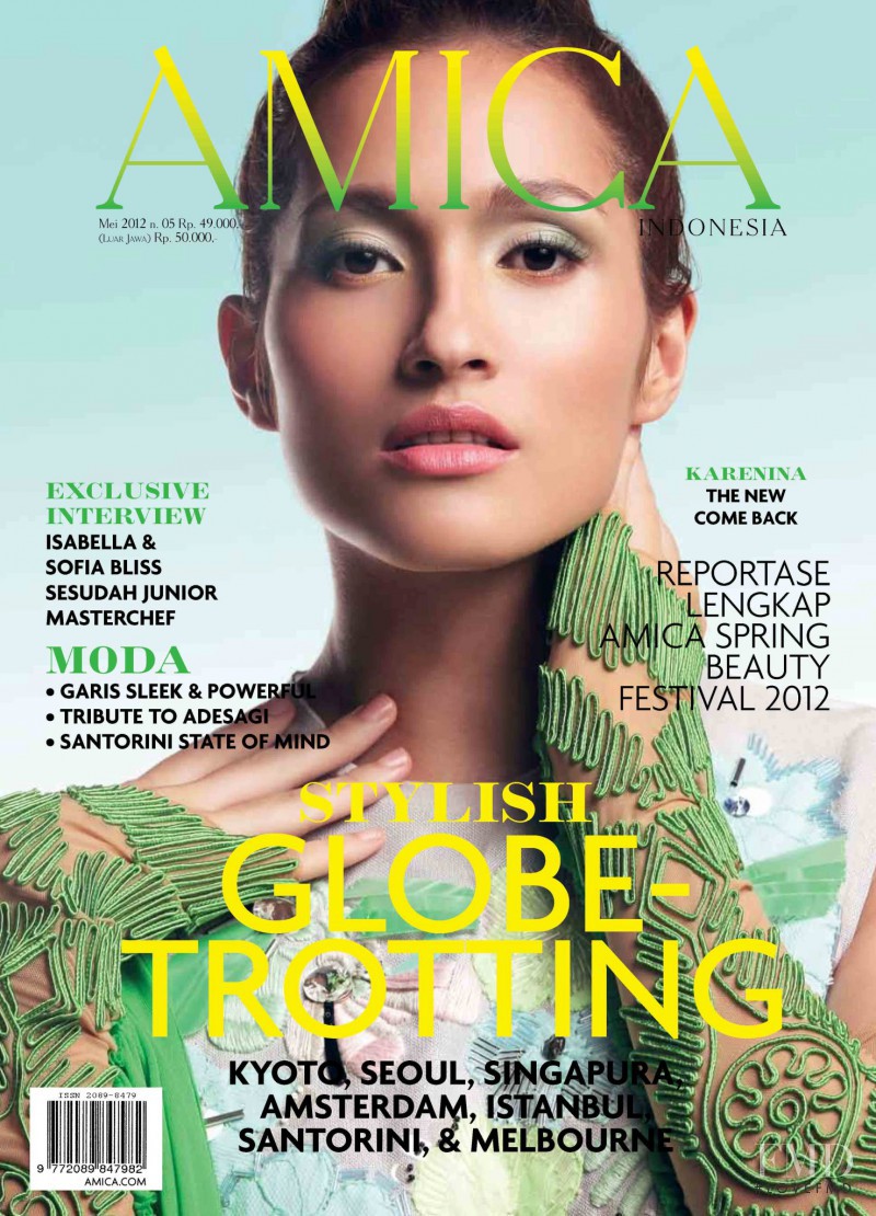 Karenina featured on the AMICA Indonesia cover from May 2012