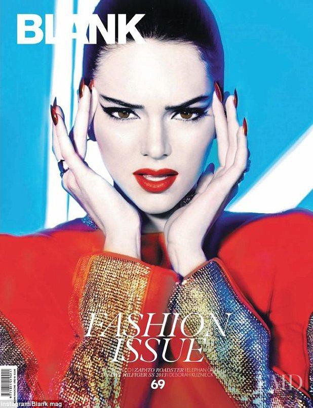 Kendall Jenner featured on the Blank cover from October 2012