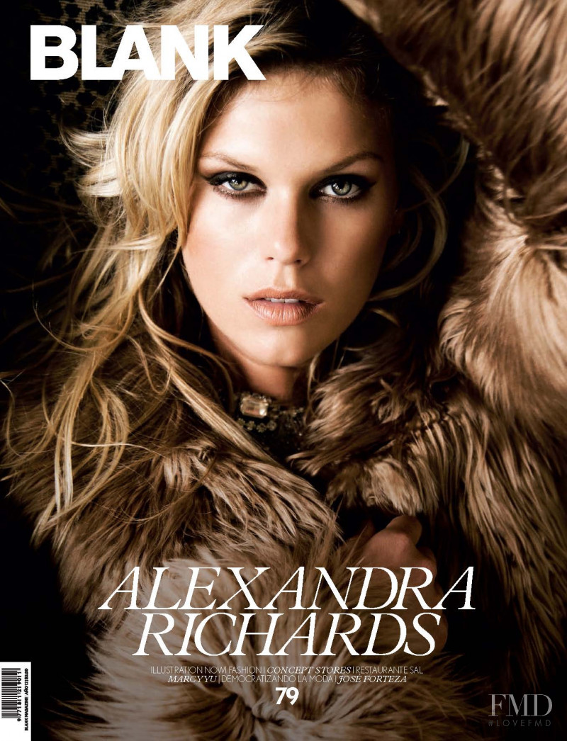 Alexandra Richards featured on the Blank cover from October 2014