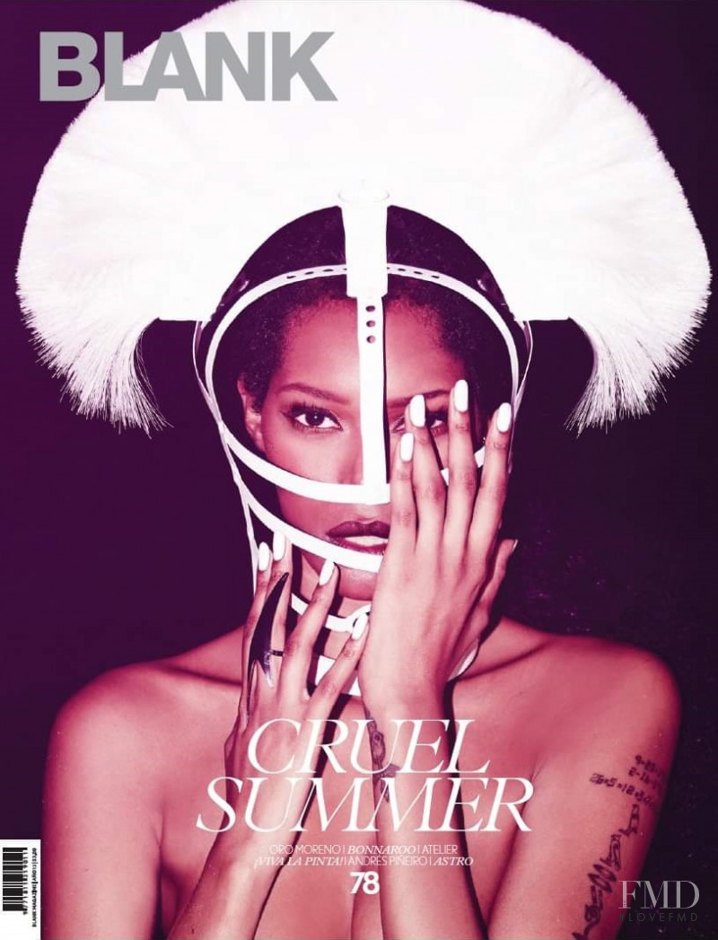 Jessica White featured on the Blank cover from September 2014