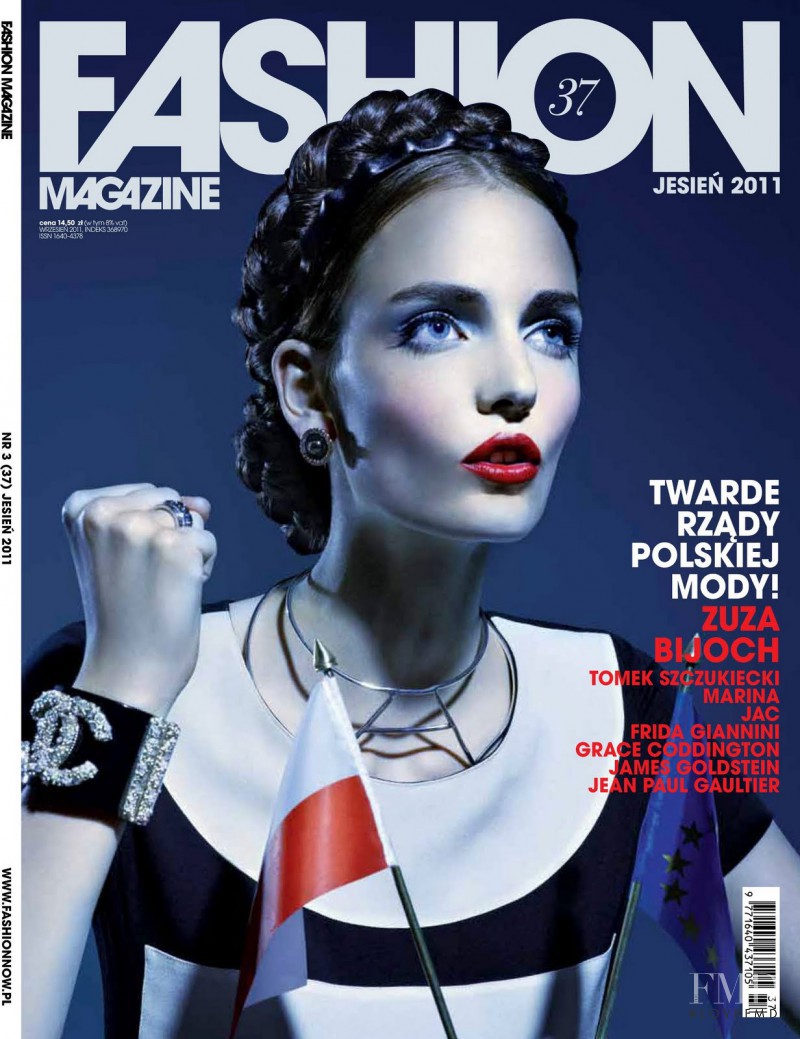 Zuzanna Bijoch featured on the Fashion Magazine cover from September 2011