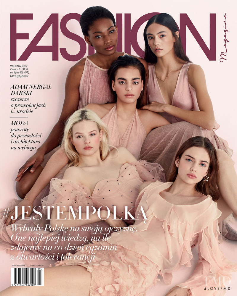 Osi Ugonoh, Mariia Lyachovskaya featured on the Fashion Magazine cover from March 2019