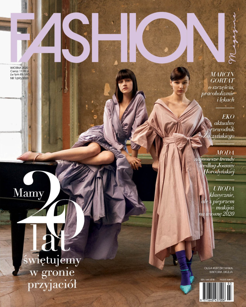 Olga Kleczkowska, Wiktoria Ukleja featured on the Fashion Magazine cover from March 2020