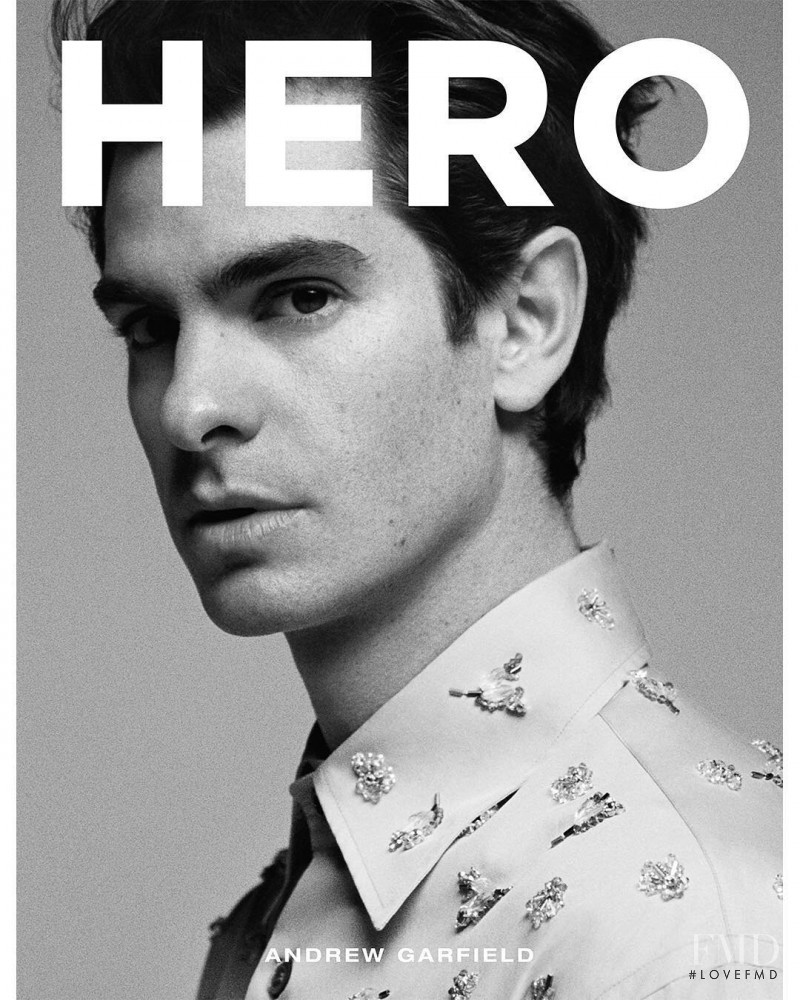 Andrew Garfield  featured on the HERO cover from February 2019