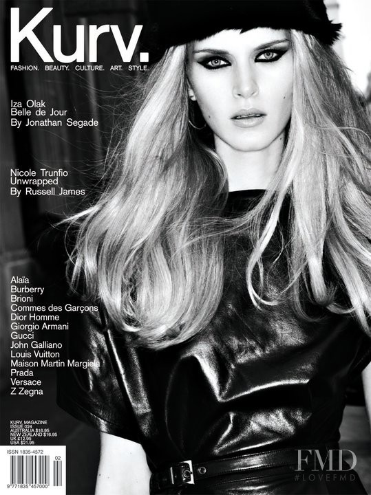 Iza Olak featured on the Kurv. cover from September 2011