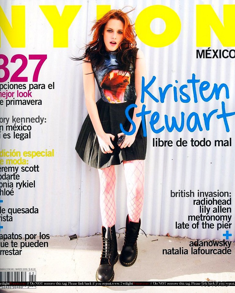 Kristen Stewart featured on the Nylon Mexico cover from March 2009