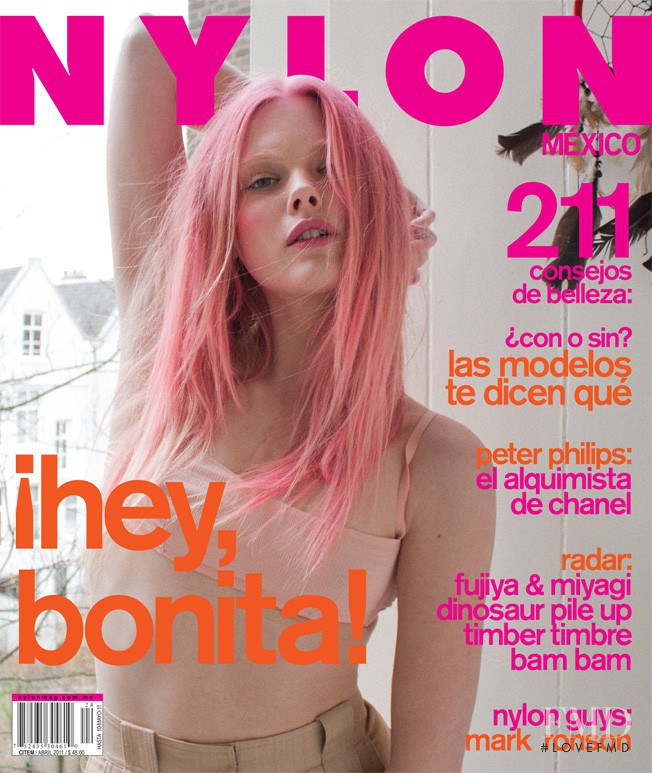 Romy de Vries featured on the Nylon Mexico cover from April 2011