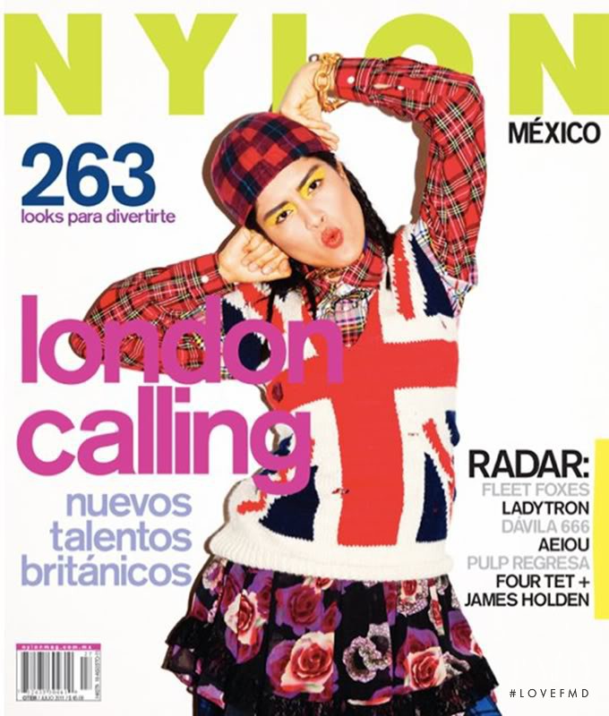 Luz Pavon featured on the Nylon Mexico cover from July 2011