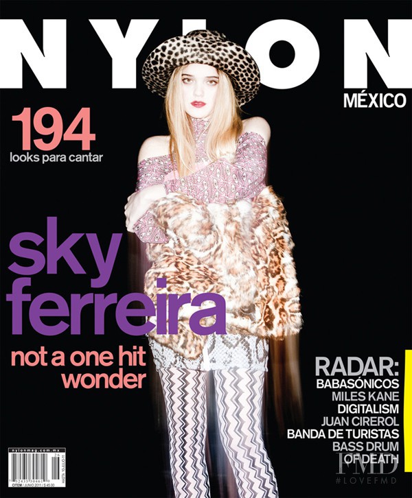 Sky Ferreira featured on the Nylon Mexico cover from June 2011
