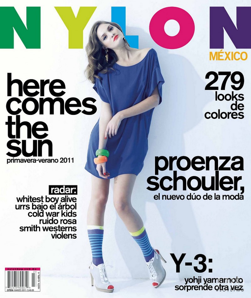 Sofia Monaco featured on the Nylon Mexico cover from March 2011