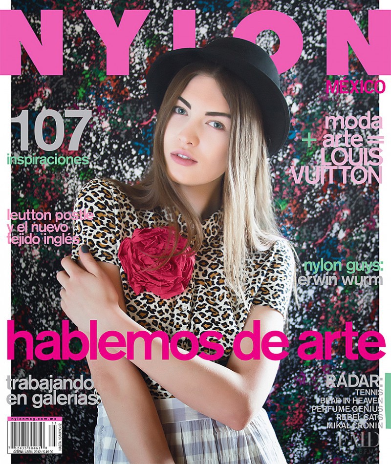 Maria Osintceva featured on the Nylon Mexico cover from April 2012