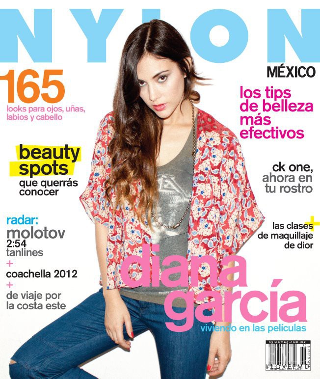 Diana García featured on the Nylon Mexico cover from May 2012