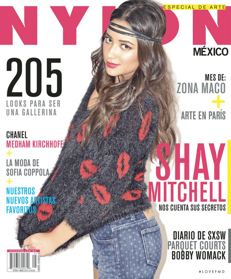 Shay Mitchell featured on the Nylon Mexico cover from April 2013