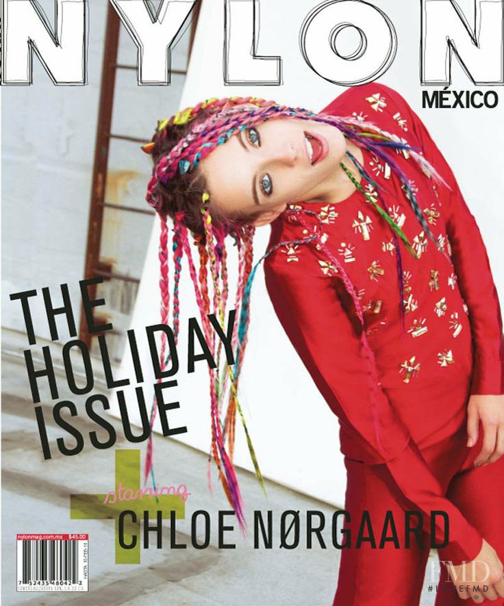 Chloe Norgaard featured on the Nylon Mexico cover from December 2013