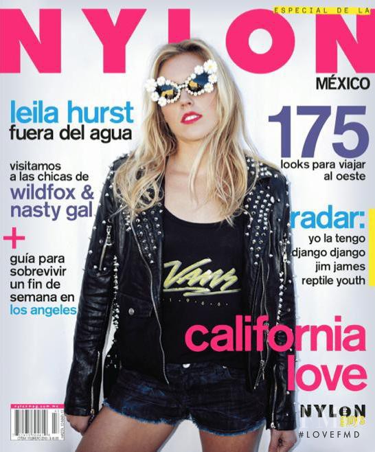 Leila Hurst featured on the Nylon Mexico cover from February 2013