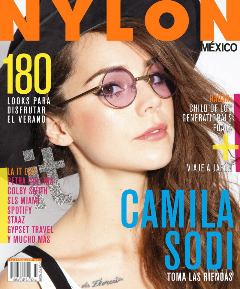 Camila Sodi featured on the Nylon Mexico cover from June 2013