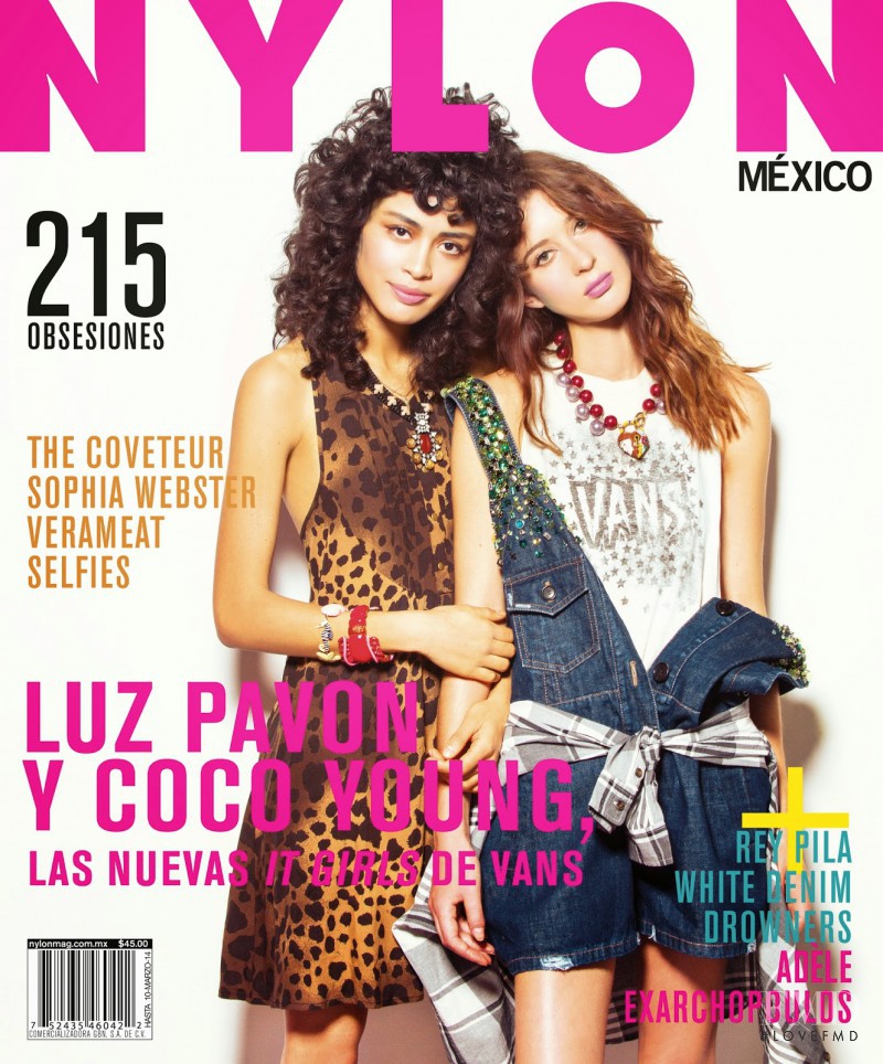 Luz Pavon featured on the Nylon Mexico cover from March 2014