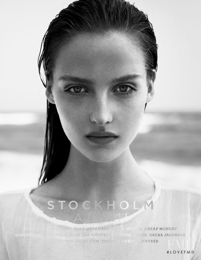 Amanda Norgaard featured on the Stockholm S/S/A/W cover from September 2011