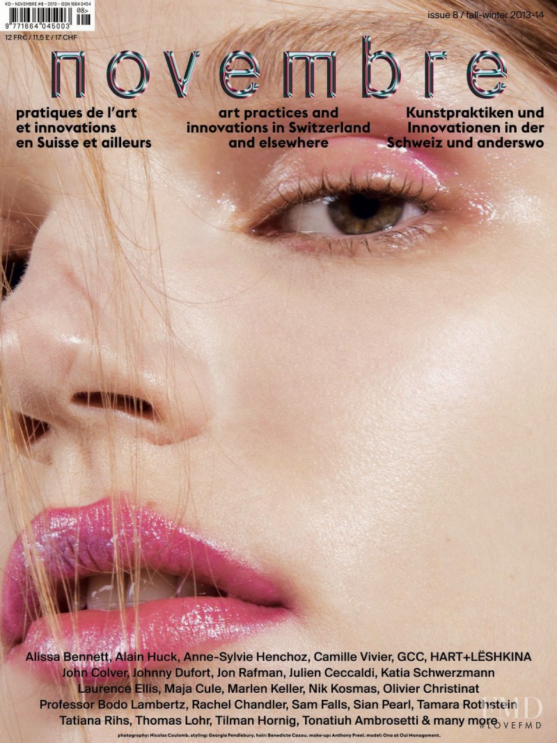 Ona Marija Auskelyte featured on the novembre cover from December 2013
