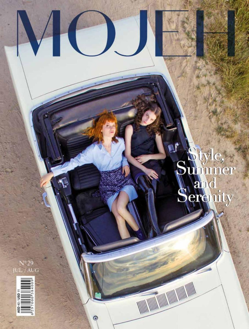 Julia Johansen, Larissa Marchiori featured on the MOJEH cover from July 2015