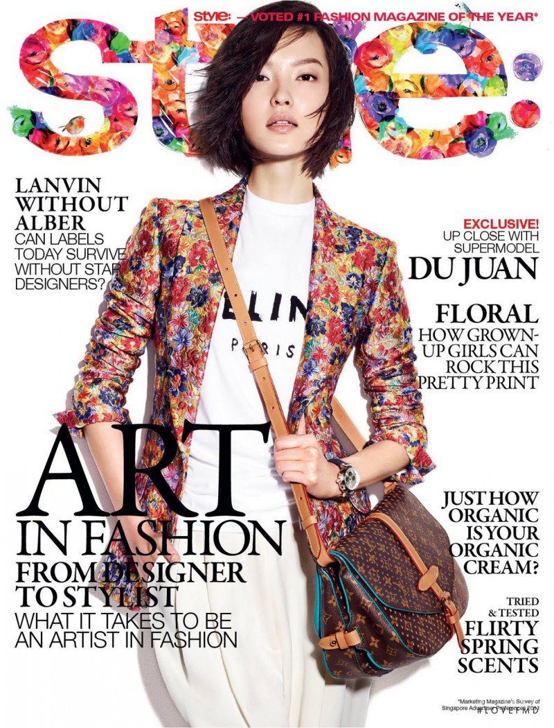 Du Juan featured on the Style: Singapore cover from January 2012