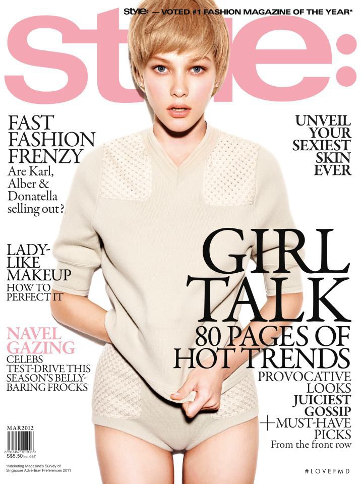 Dasha Fedotova featured on the Style: Singapore cover from March 2012
