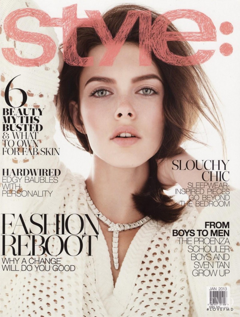 Liza Adamenko featured on the Style: Singapore cover from January 2013