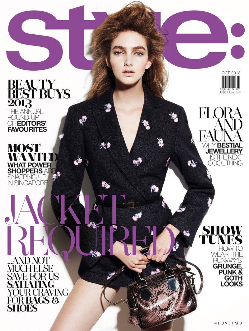 Marije Kea featured on the Style: Singapore cover from October 2013