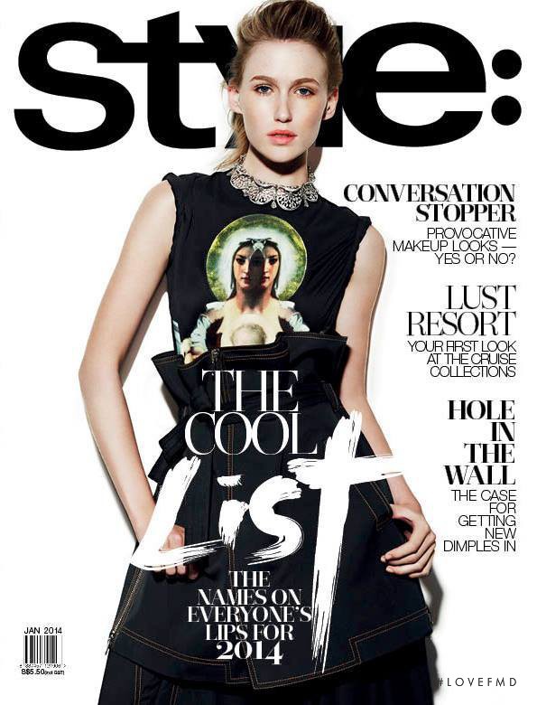 Brooke Abram featured on the Style: Singapore cover from January 2014