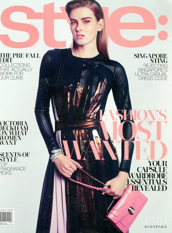 Dorota Kullova featured on the Style: Singapore cover from July 2014