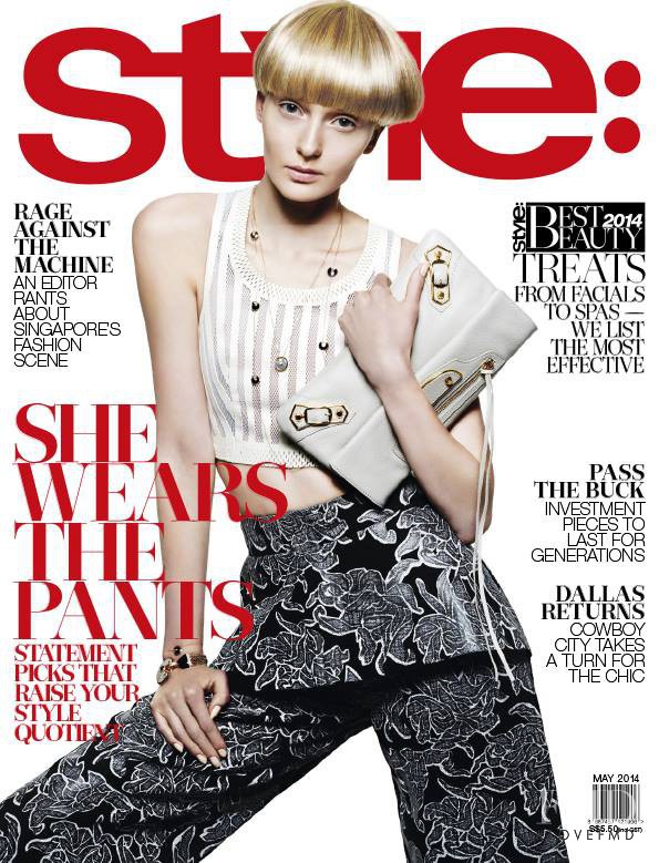 Alexa Yudina featured on the Style: Singapore cover from May 2014