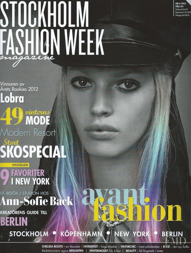 Maja Striem featured on the SFW - Stockholm Fashion Week cover from November 2012